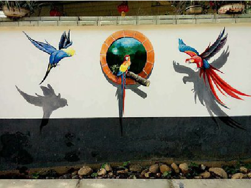 南安视觉错位-3D墙绘设计