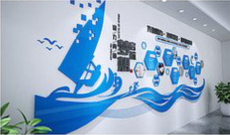 南安海浪主题文化墙如何设计?