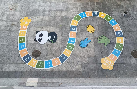 南安地面游戏彩绘